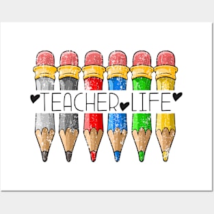 Teacher Life, Pencil Teacher Posters and Art